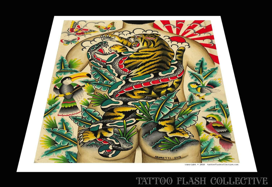 Nate Moretti-3 print 16"x20" - tattooflashcollective