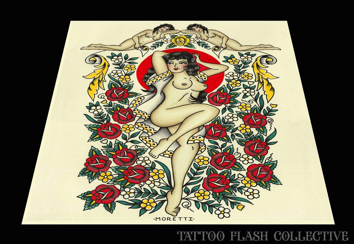 Nate Moretti-5 print 16"x20" - tattooflashcollective