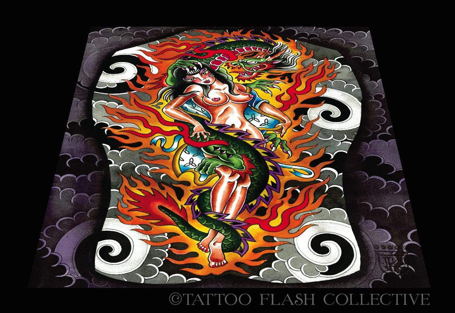 Noryan Baker Print#10 16"x20" - tattooflashcollective