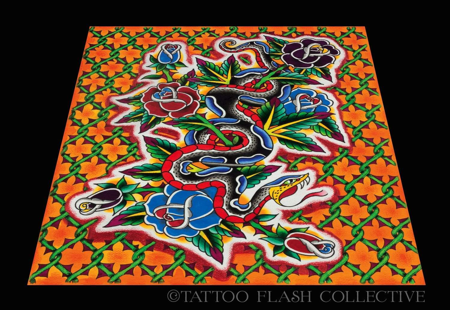 Noryan Baker Print#12 16"x20" - tattooflashcollective