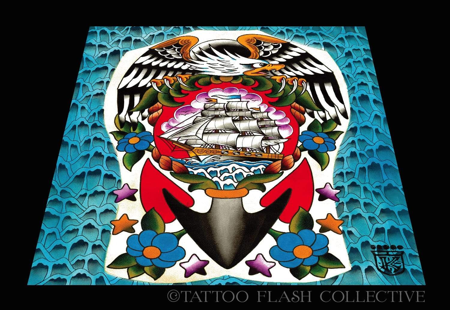 Noryan Baker Print#8 16"x20" - tattooflashcollective