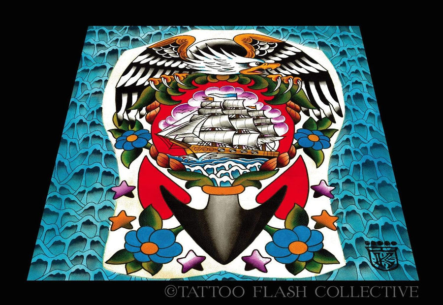 Noryan Baker Print#8 16"x20" - tattooflashcollective