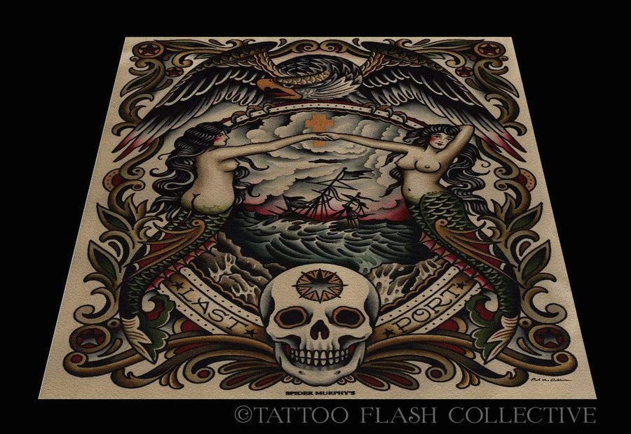 Paul Dobleman Print#3 11"x14" - tattooflashcollective