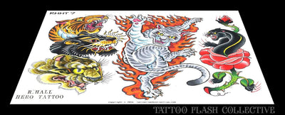 Randy Hall 8 page Digital Flash #1-#8 - tattooflashcollective