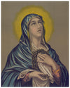 Virgin Mary Print#4 8"X10"-16"x20" - tattooflashcollective
