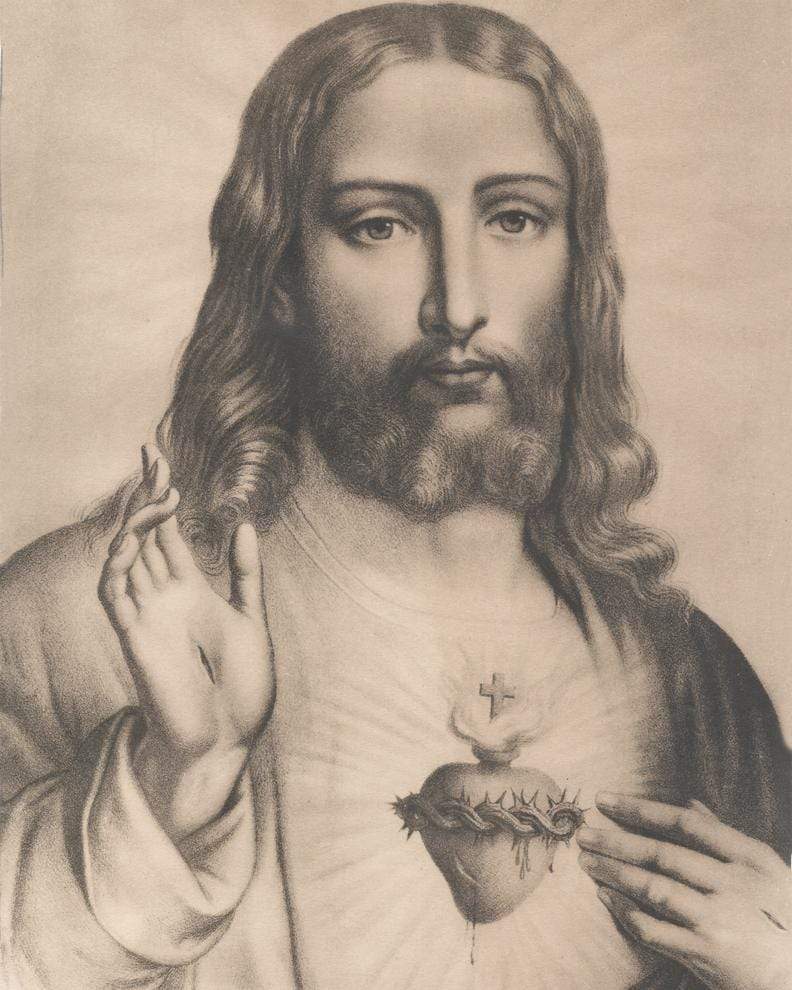 Jesus Print#3 8"X10"-16"x20" - tattooflashcollective