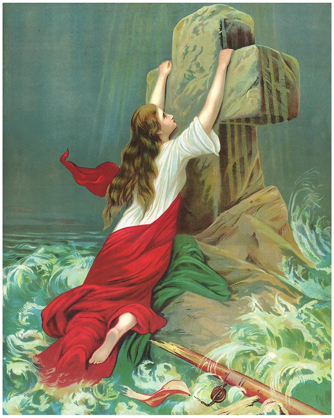 Rock Of Ages Print#1 8"X10"-16"x20" - tattooflashcollective