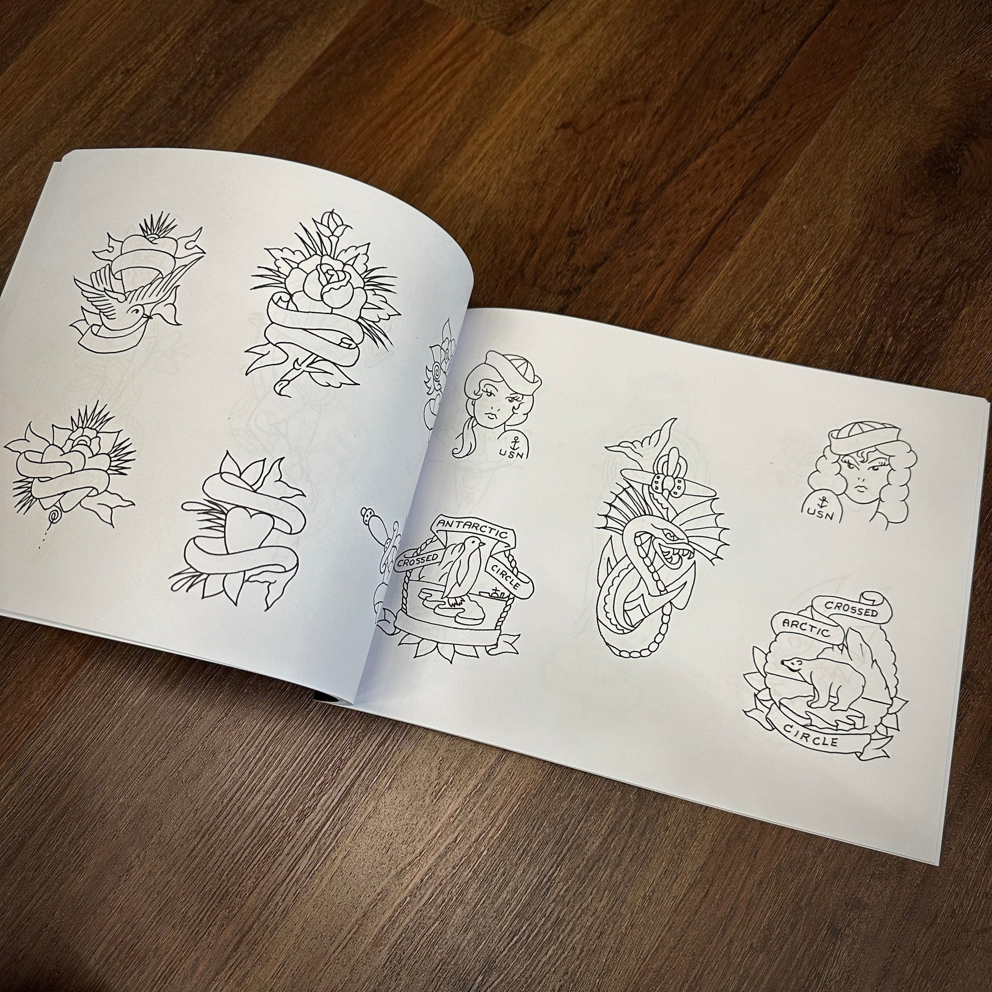 Sailor Eddie Books Sailor Eddie line drawings