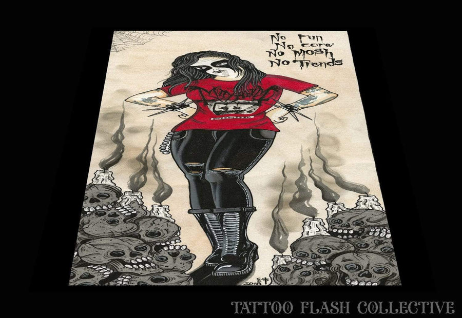 Seth Campbell Print#2 10"x20" - tattooflashcollective