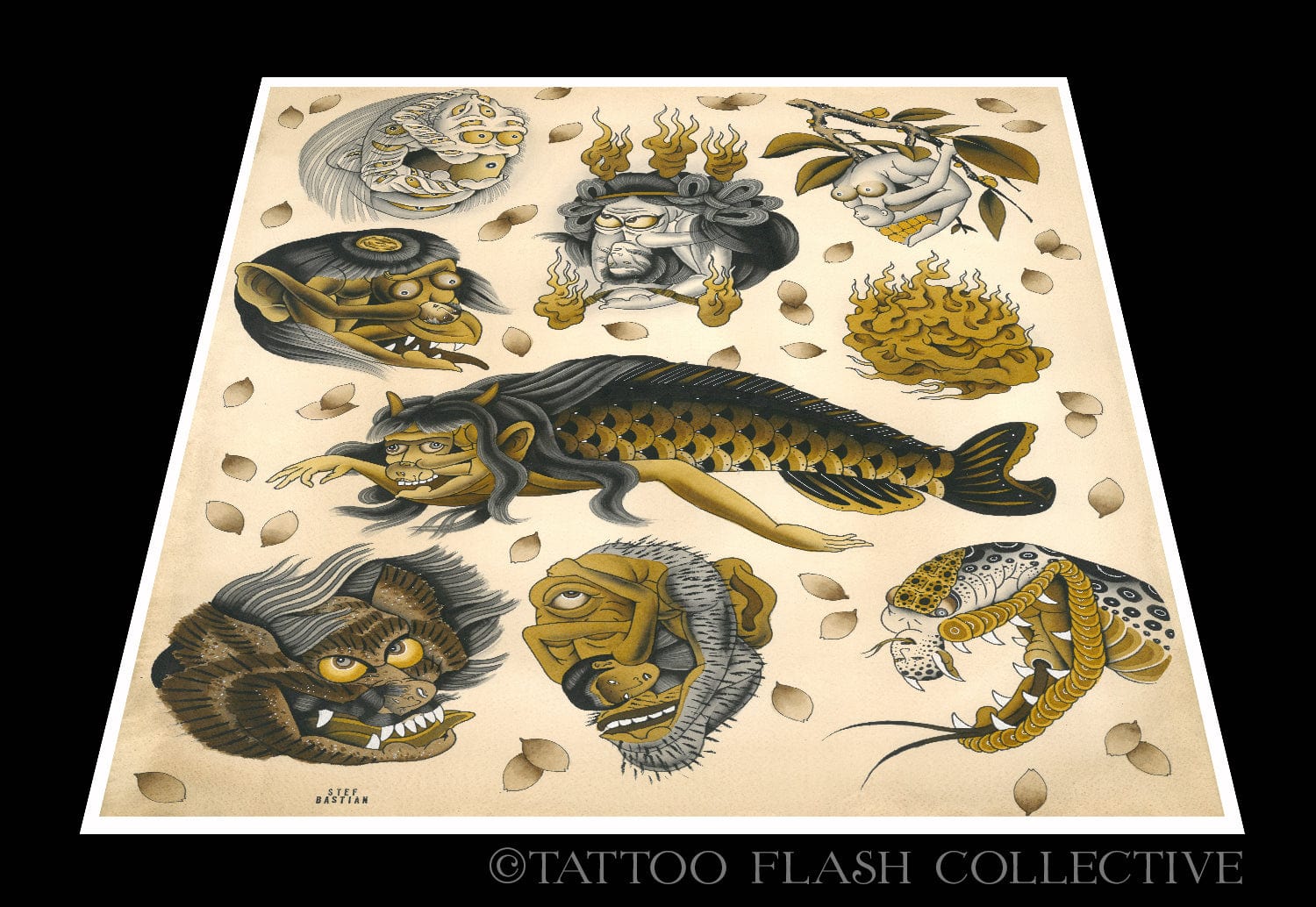 stef bastian prints 12"x16" Stef Bastian Print#1 12"x16" or 18"x24"