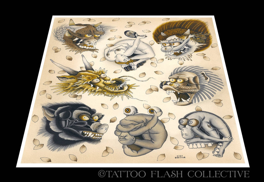 stef bastian prints 12"x16" Stef Bastian Print#4 12"x16" or 18"x24"