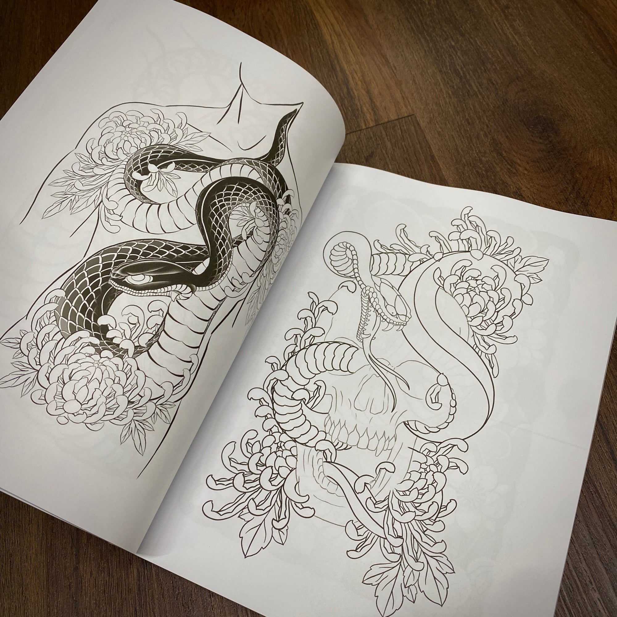 Tattoo Flash Collective Books Daniele Book line drawings