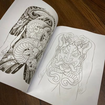 Tattoo Flash Collective Books Daniele Book line drawings