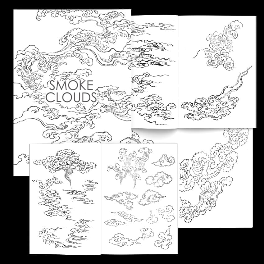 Tattoo Flash Collective Books Smoke Clouds