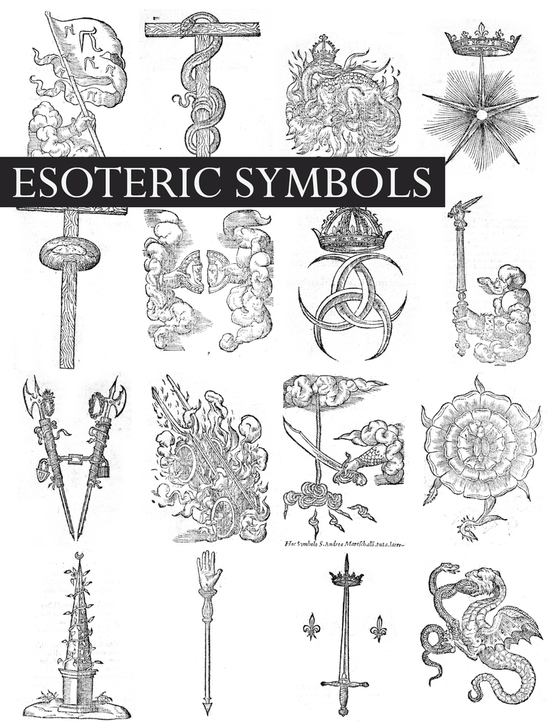 Esoteric Symbols (digital download) - tattooflashcollective