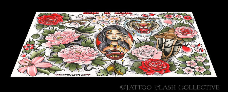 Tyler Harrington #11 16''x 20'' - tattooflashcollective