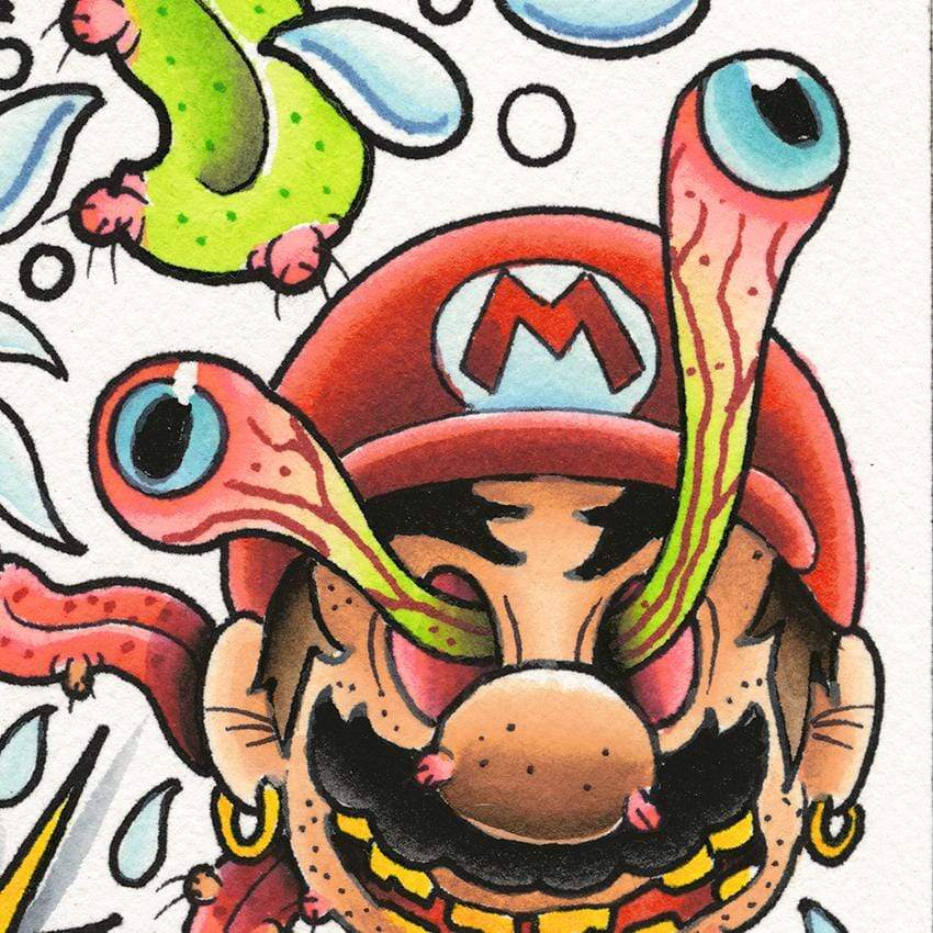 Tyler Harrington#2- 12"x16" or 18"x24" - tattooflashcollective