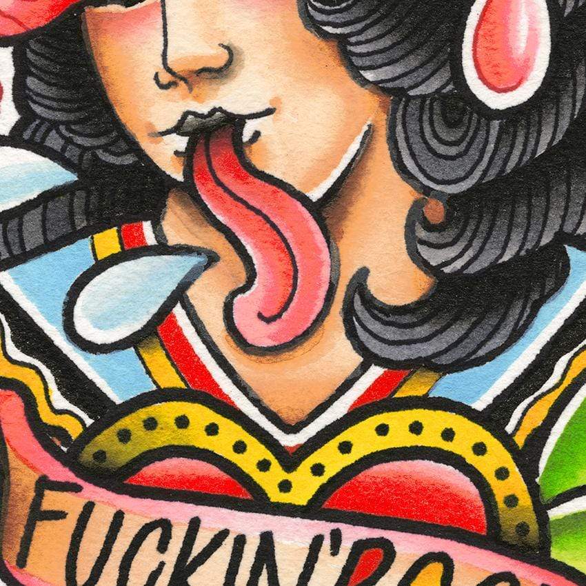 Tyler Harrington#4- 12"x16" or 18"x24" - tattooflashcollective