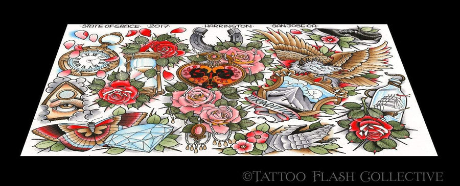 Tyler Harrington #9 16''x 20'' - tattooflashcollective