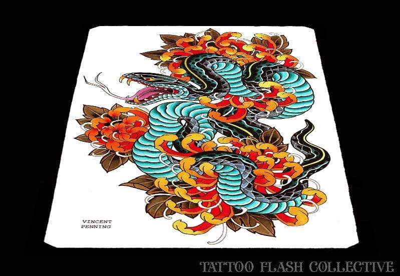 Vincent Penning Print#4 11"x17" - tattooflashcollective