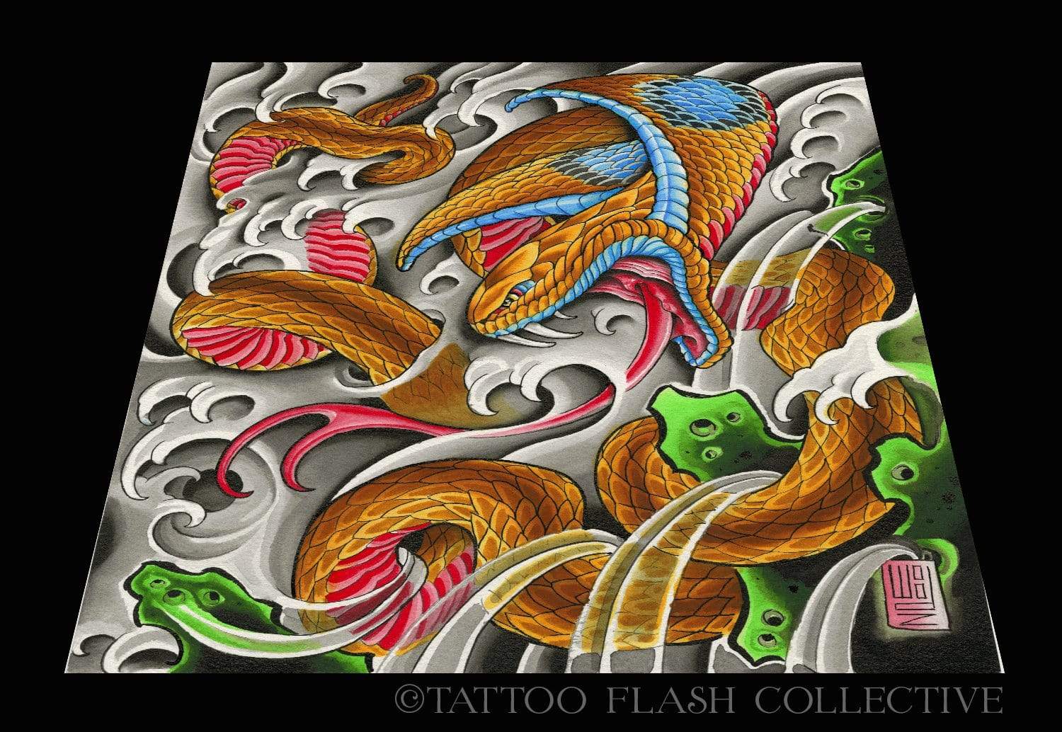 Woodz print#5 11''x14'' - tattooflashcollective