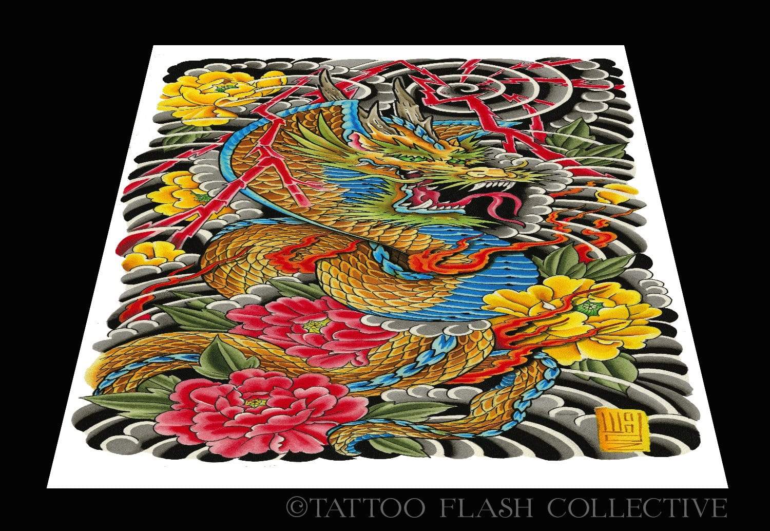 Woodz print #3 10"x20" - tattooflashcollective