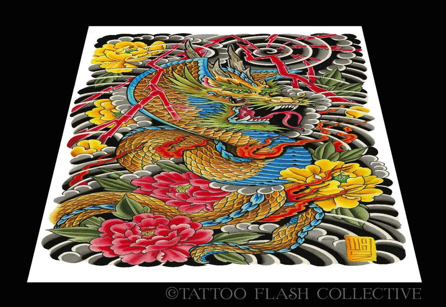 Woodz print #3 10"x20" - tattooflashcollective